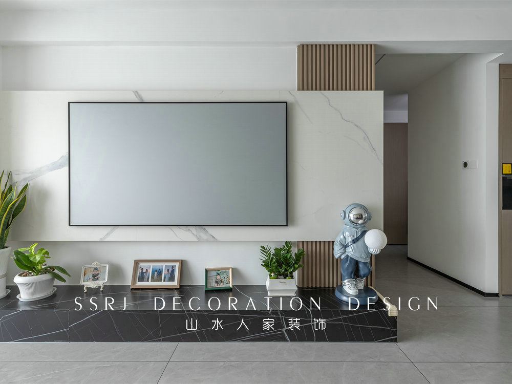 地鐵盛觀尚城116平現代風格裝修效果圖