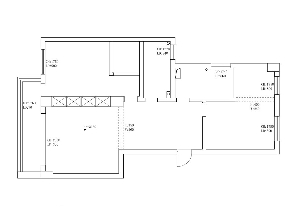 歐洲花園95平原木風格裝修效果圖