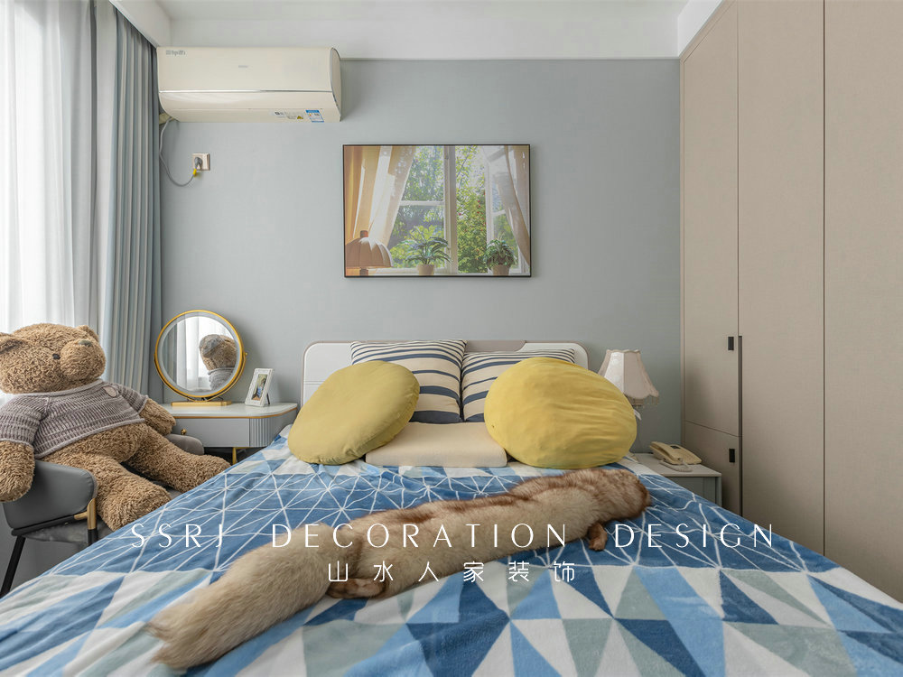 國博新城泊雅居160平美式輕奢風格裝修效果圖