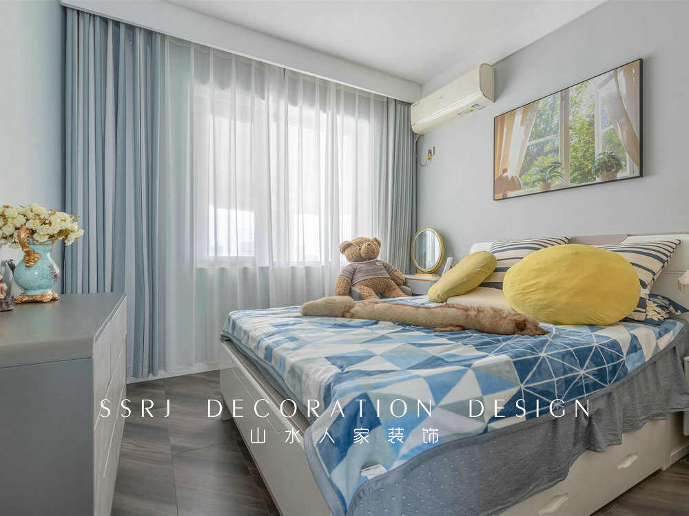 國博新城泊雅居160平美式輕奢風格裝修效果圖