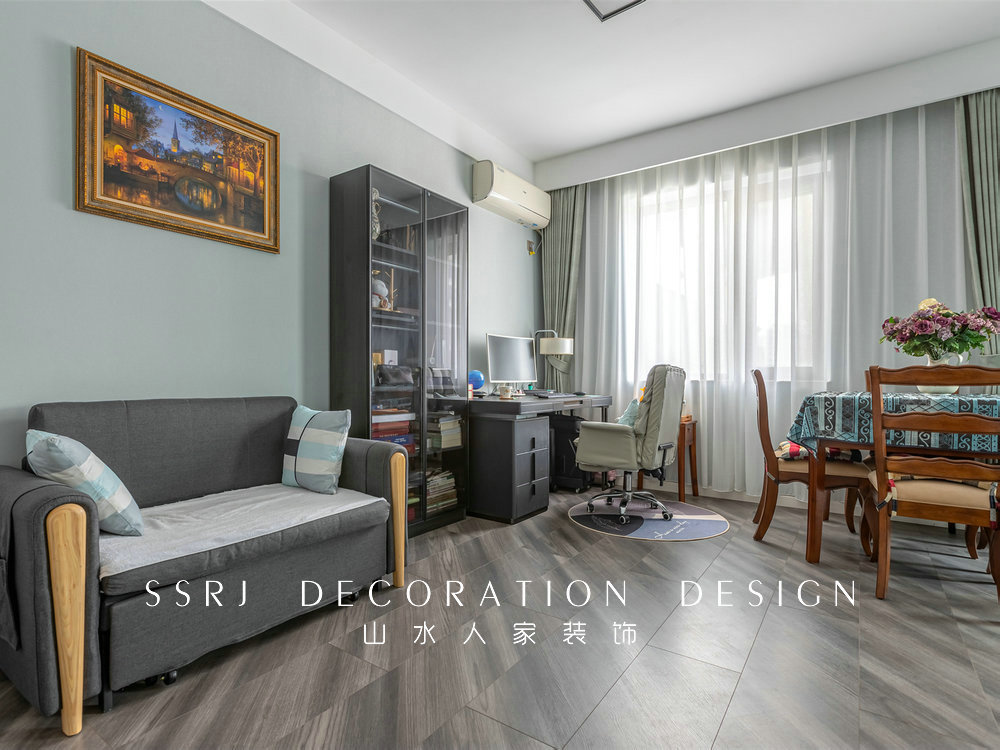 國博新城泊雅居160平美式輕奢風格裝修效果圖