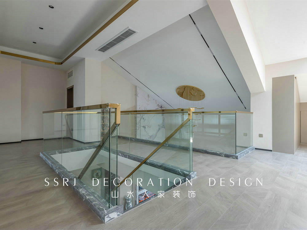 香江花園300平復式現代風格裝修效果圖