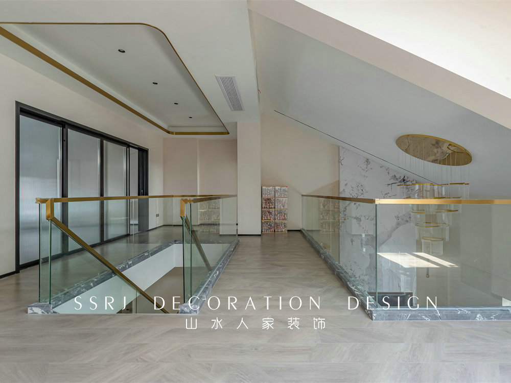 香江花園300平復式現代風格裝修效果圖