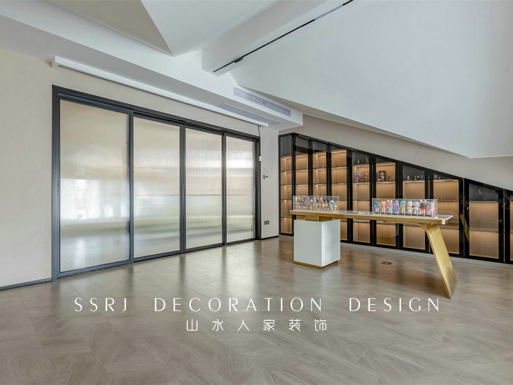 香江花園300平復式現代風格裝修效果圖