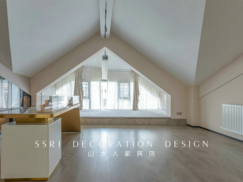 香江花園300平復式現代風格裝修效果圖