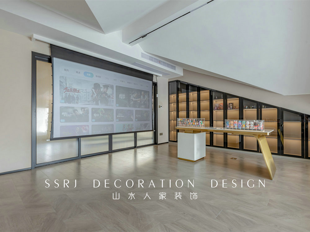 香江花園300平復式現代風格裝修效果圖