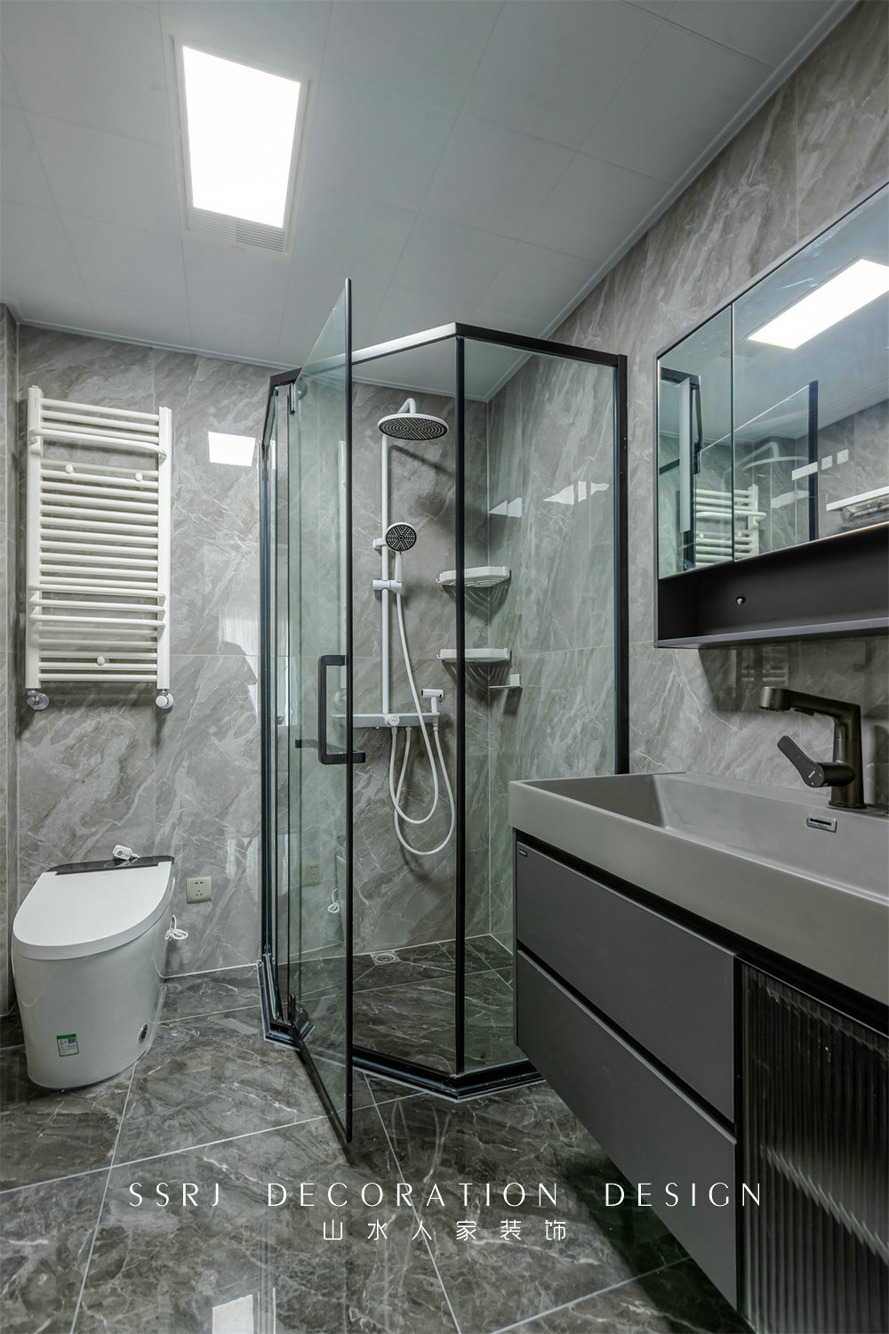 香江花園300平復式現代風格裝修效果圖