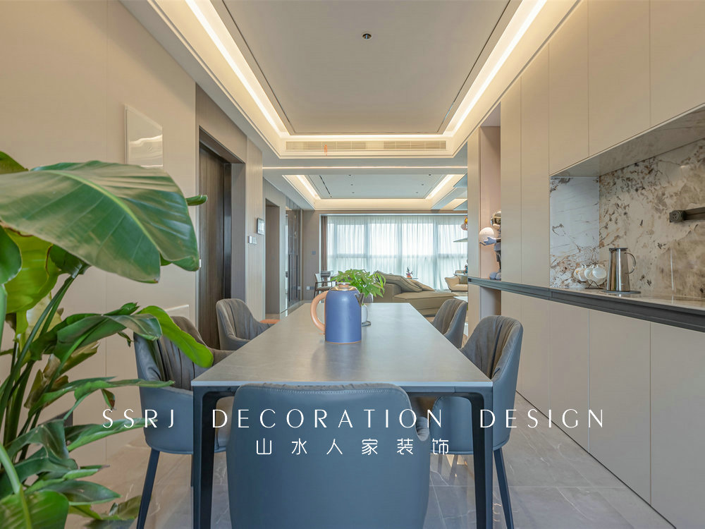 月亮灣壹號177平現代風格裝修效果圖