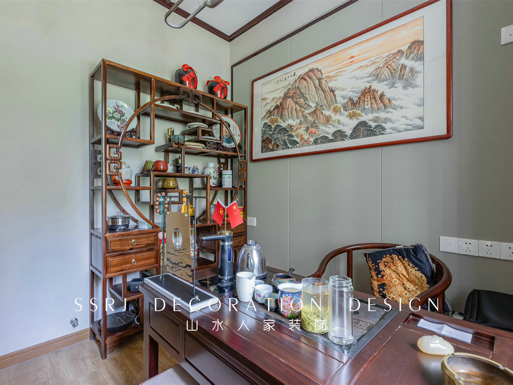 中建錦繡文城140平新中式風格裝修效果圖