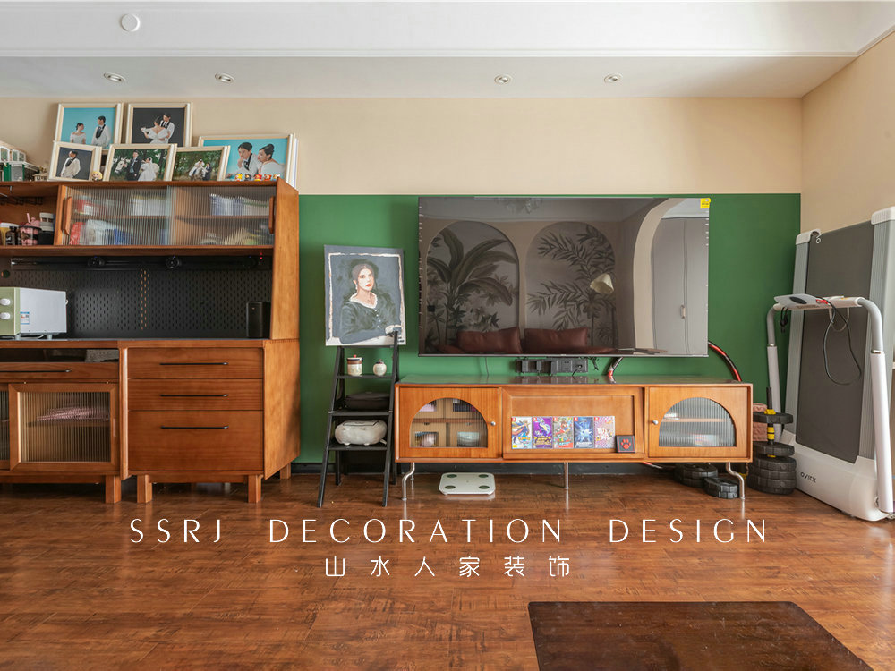 地鐵時代云上城88平中古風格裝修效果圖