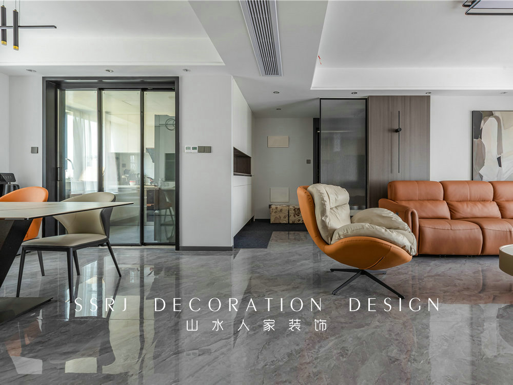 東方尚錦140平現代風格裝修效果圖