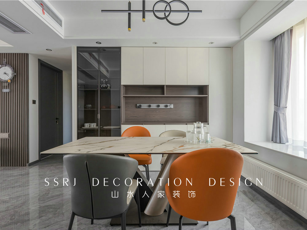 東方尚錦140平現代風格裝修效果圖