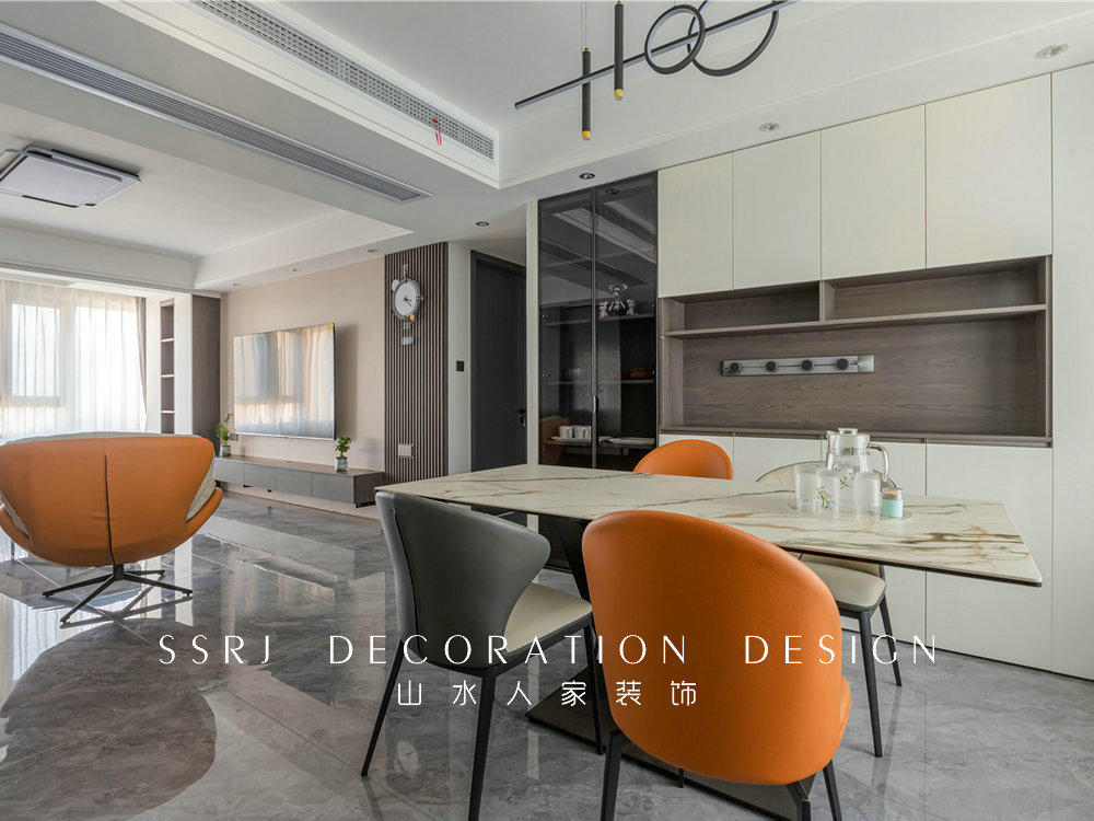 東方尚錦140平現代風格裝修效果圖