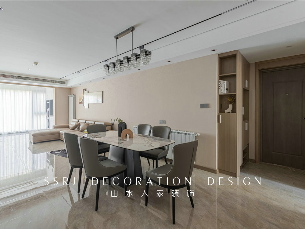 保利時代160平現代風格裝修效果圖