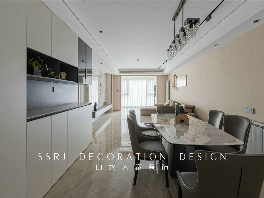 保利時代160平現代風格裝修效果圖