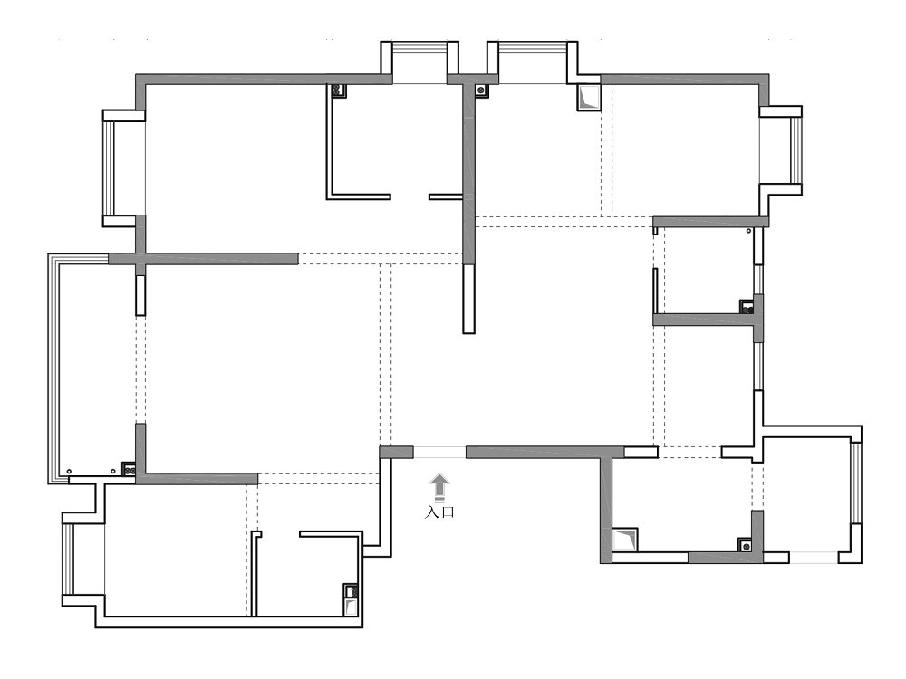 琨瑜府188平美式輕奢風格裝修效果圖
