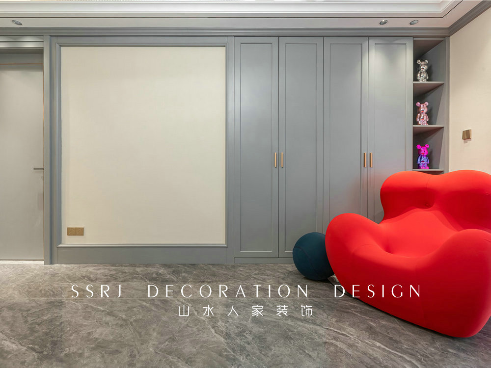 琨瑜府188平美式輕奢風格裝修效果圖