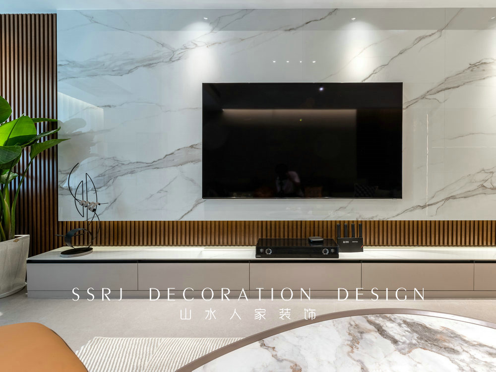 雙墩社區130平現代風格裝修效果圖