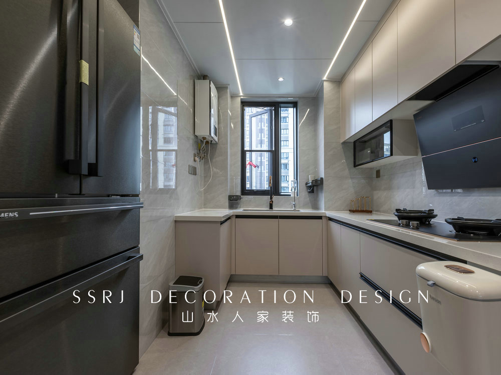 雙墩社區130平現代風格裝修效果圖