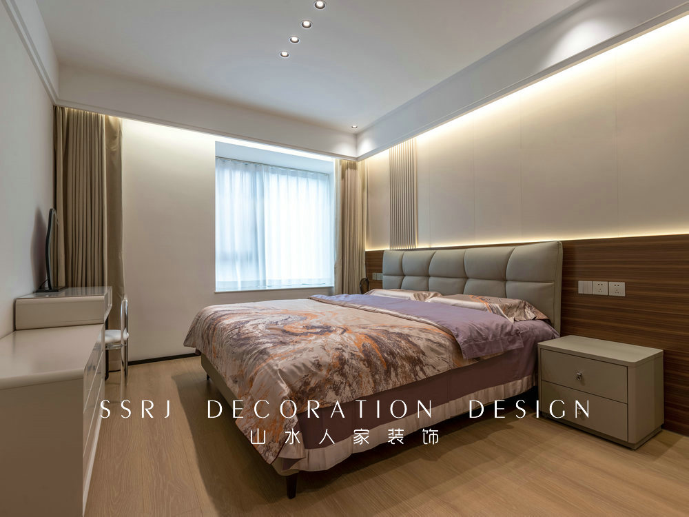 雙墩社區130平現代風格裝修效果圖