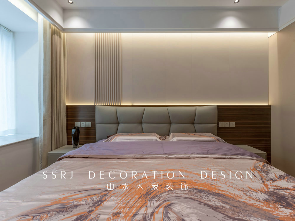 雙墩社區130平現代風格裝修效果圖