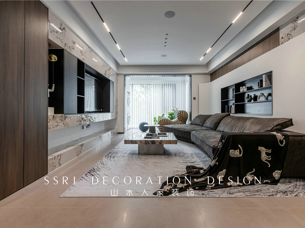 中建鉑公館140平現代風格裝修效果圖