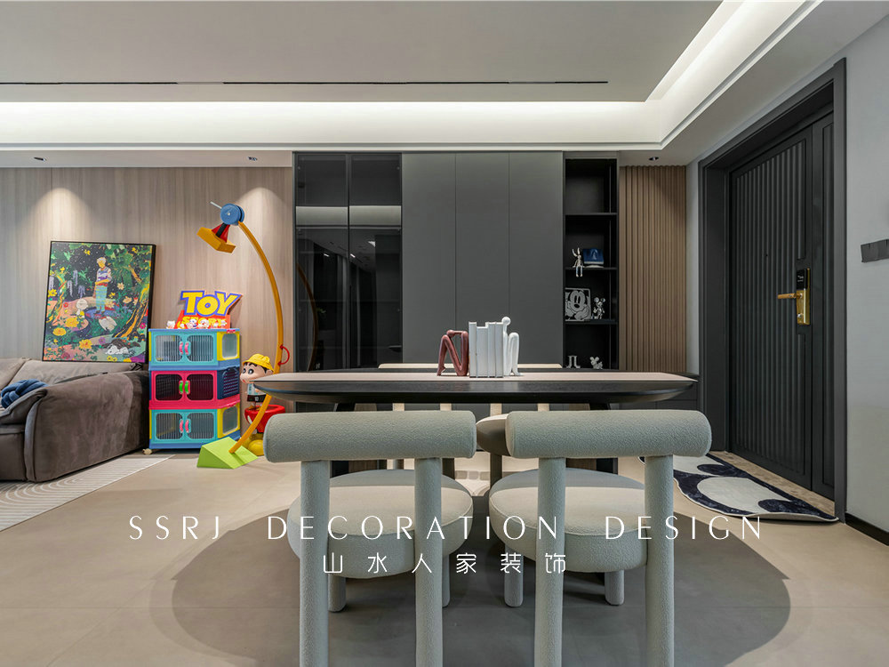 保利大都會129平現代風格裝修效果圖