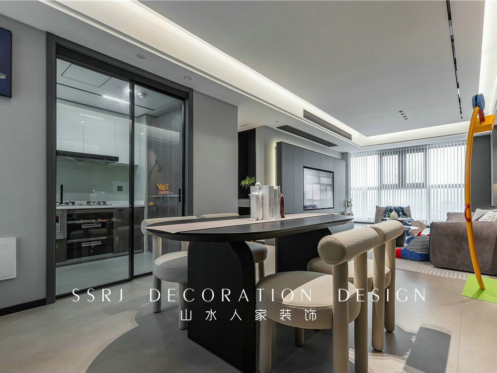 保利大都會129平現代風格裝修效果圖