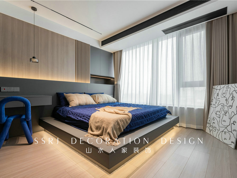 保利大都會129平現代風格裝修效果圖