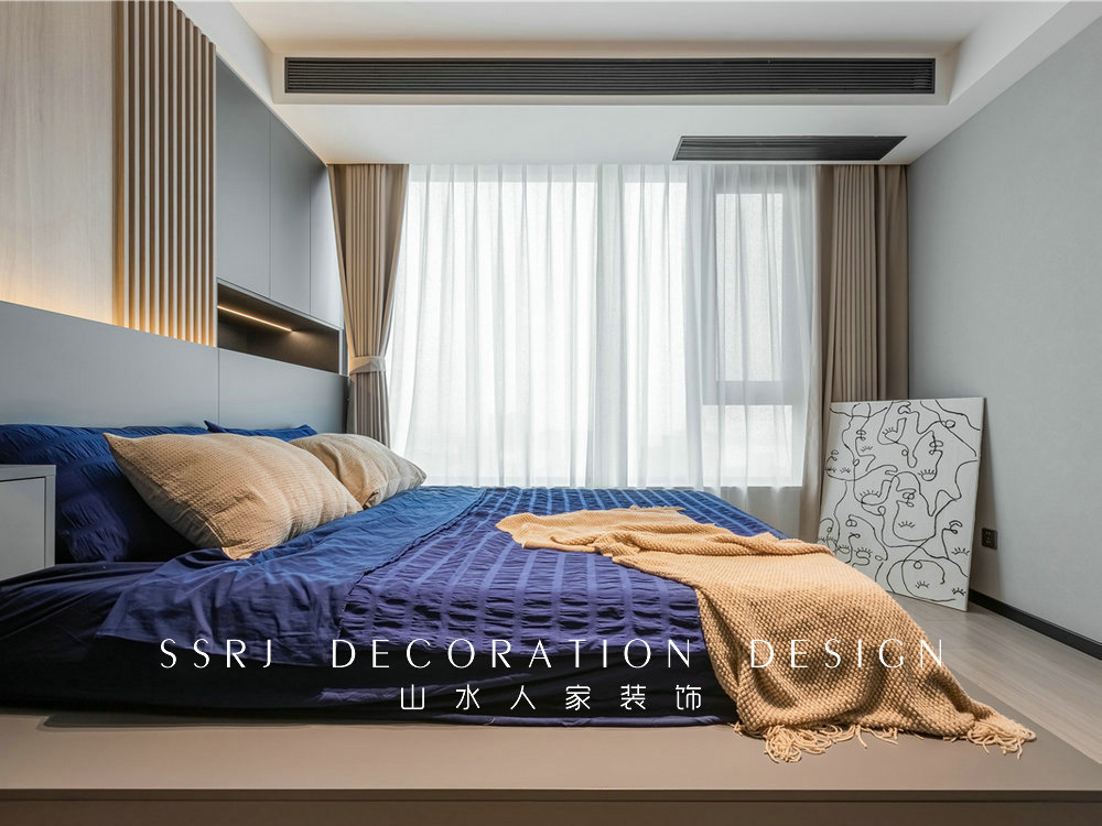 保利大都會129平現代風格裝修效果圖