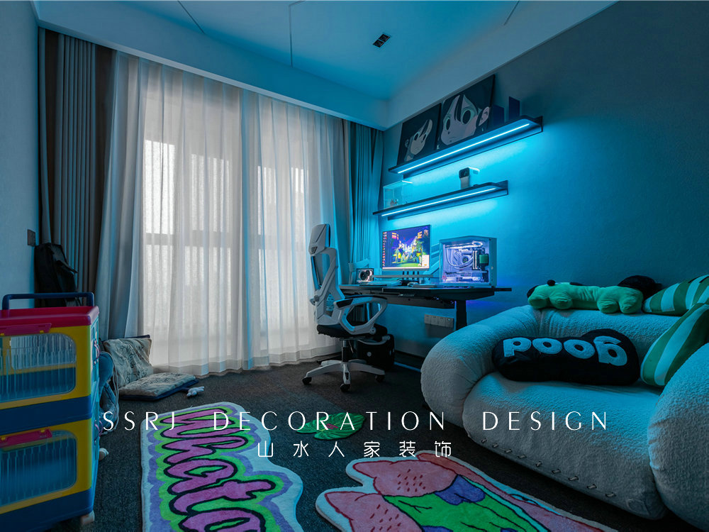 保利大都會129平現代風格裝修效果圖