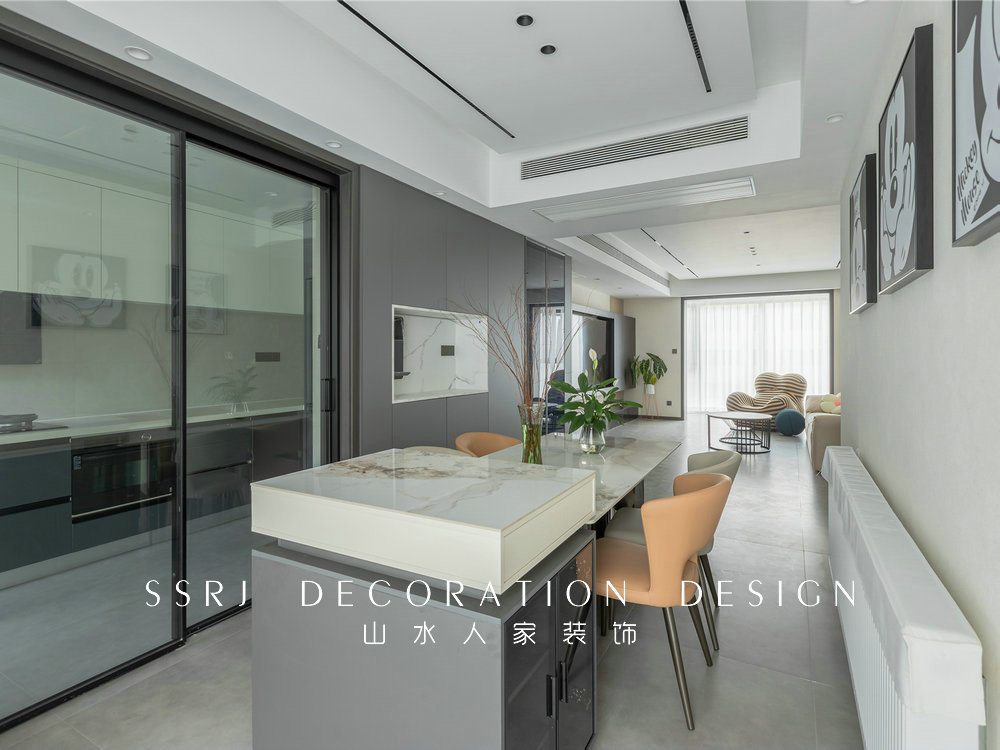 聯通佳苑170平現代風格裝修效果圖