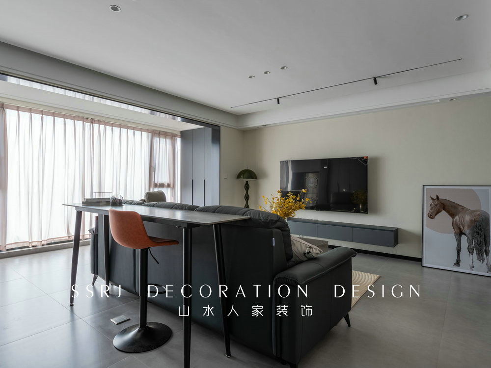 華僑城歡樂天際129平現代風格裝修效果圖