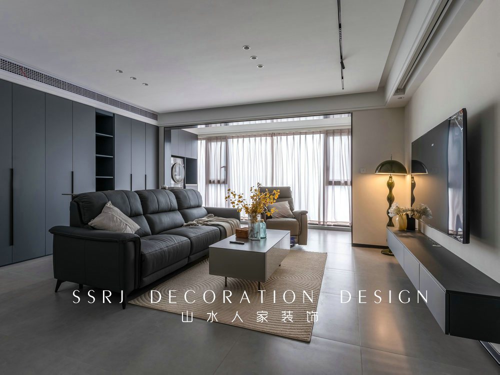 華僑城歡樂天際129平現代風格裝修效果圖