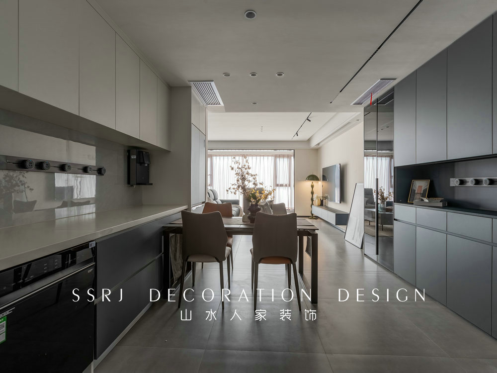 華僑城歡樂天際129平現代風格裝修效果圖