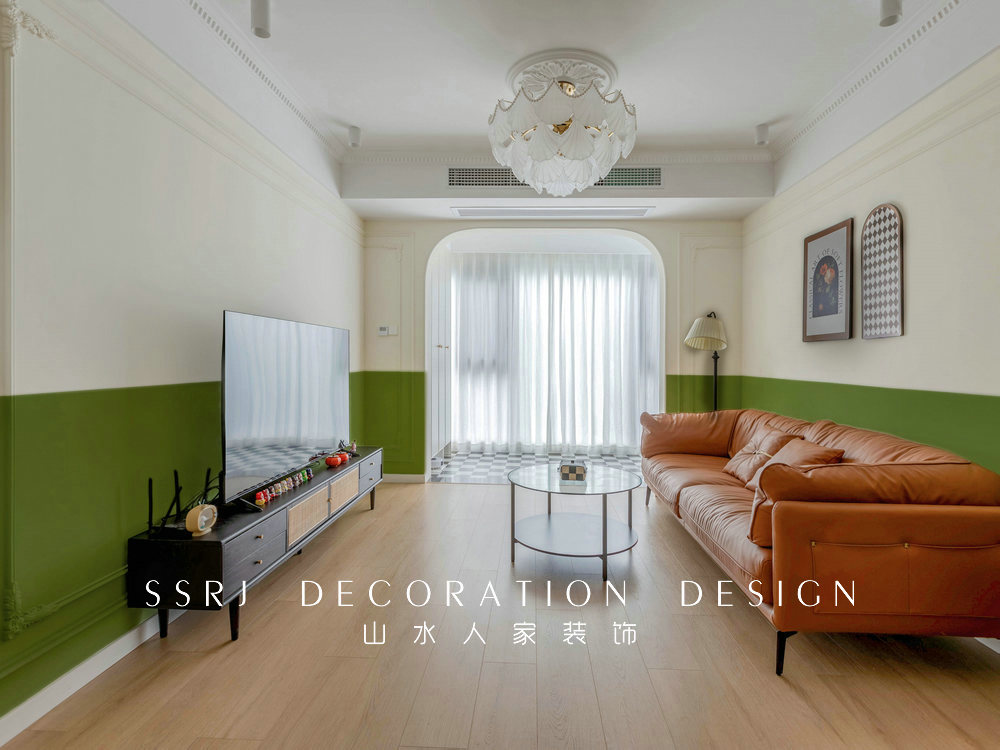 融創城94平法式復古風格裝修效果圖