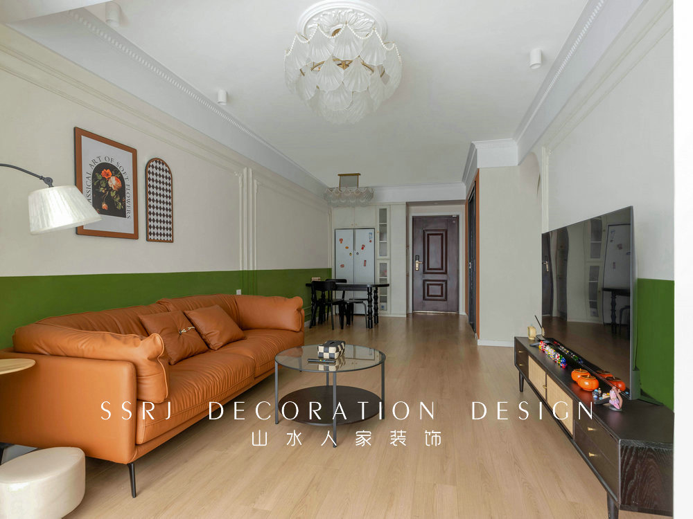 融創城94平法式復古風格裝修效果圖