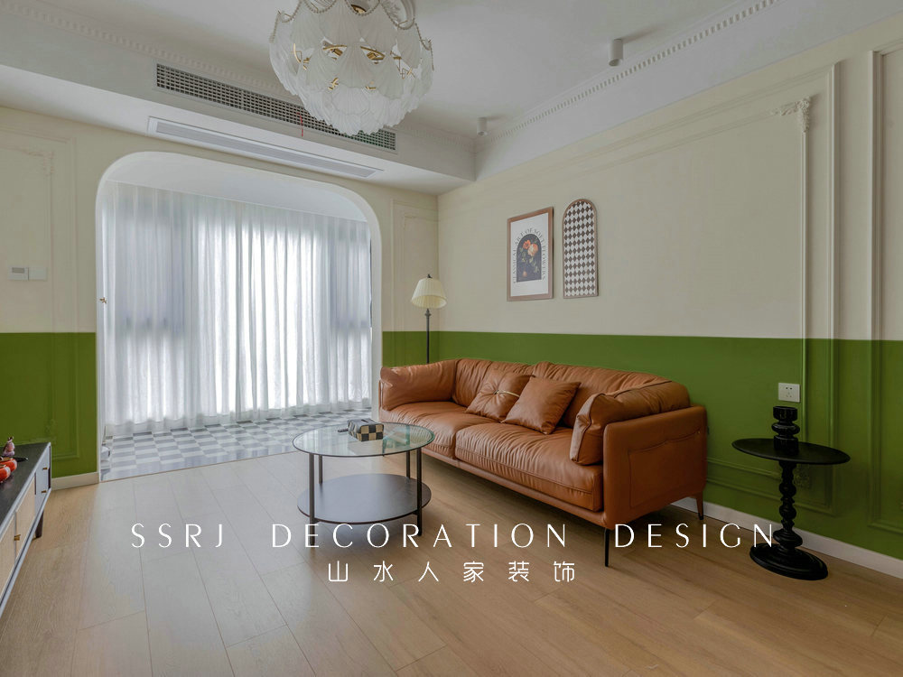 融創城94平法式復古風格裝修效果圖