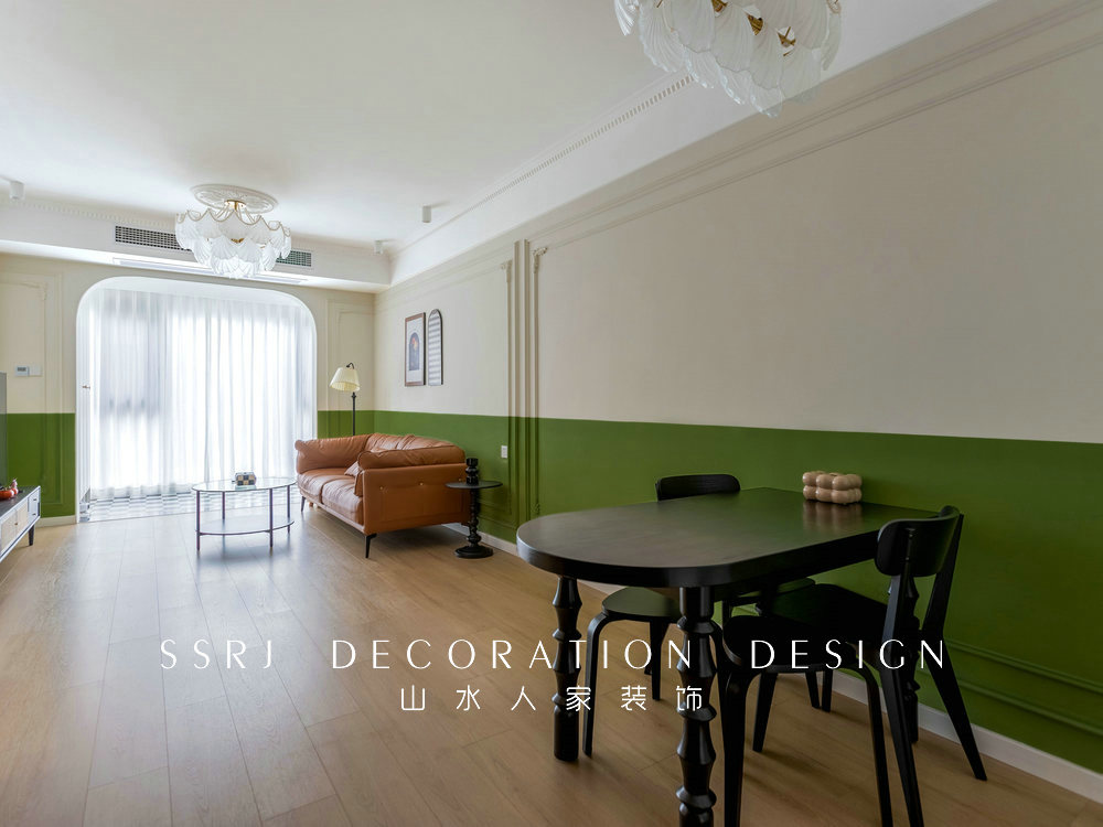 融創城94平法式復古風格裝修效果圖