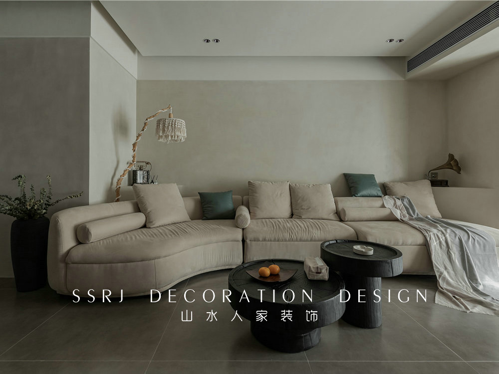 保利清能西海岸126平侘寂風裝修效果圖