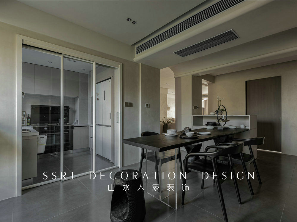 保利清能西海岸126平侘寂風裝修效果圖