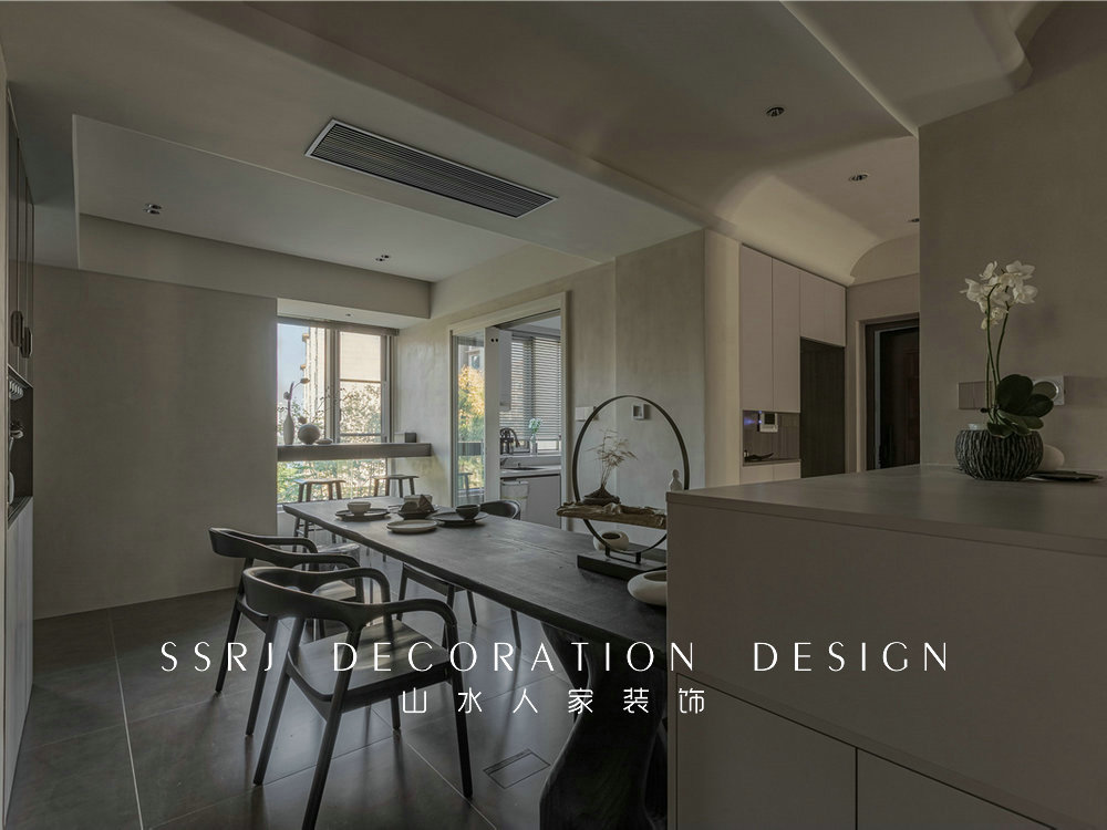 保利清能西海岸126平侘寂風裝修效果圖