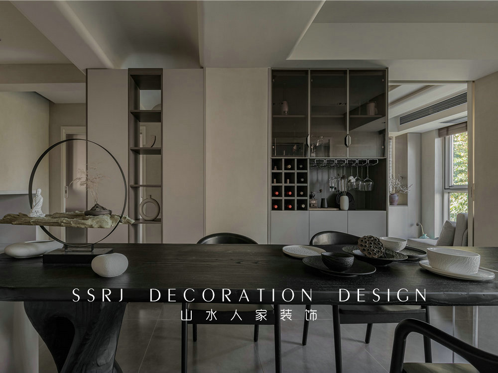 保利清能西海岸126平侘寂風裝修效果圖