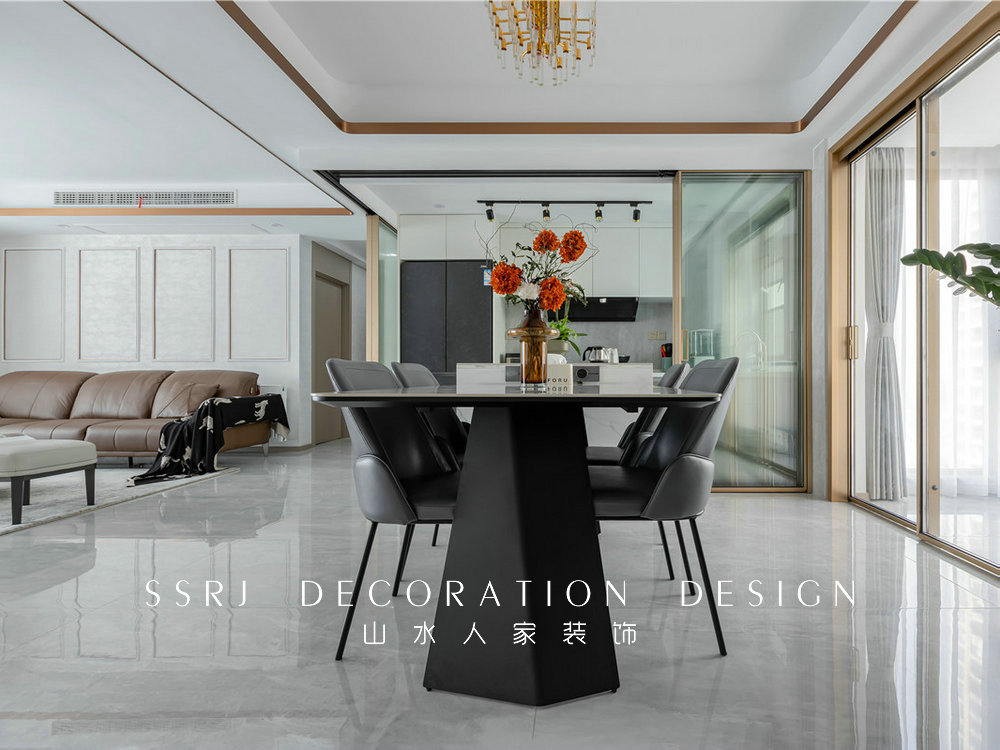 閱江府130平現代風格裝修效果圖