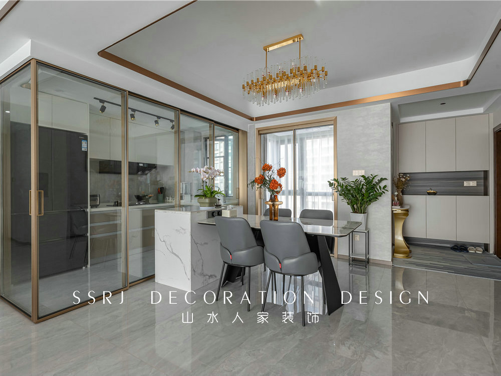 閱江府130平現代風格裝修效果圖