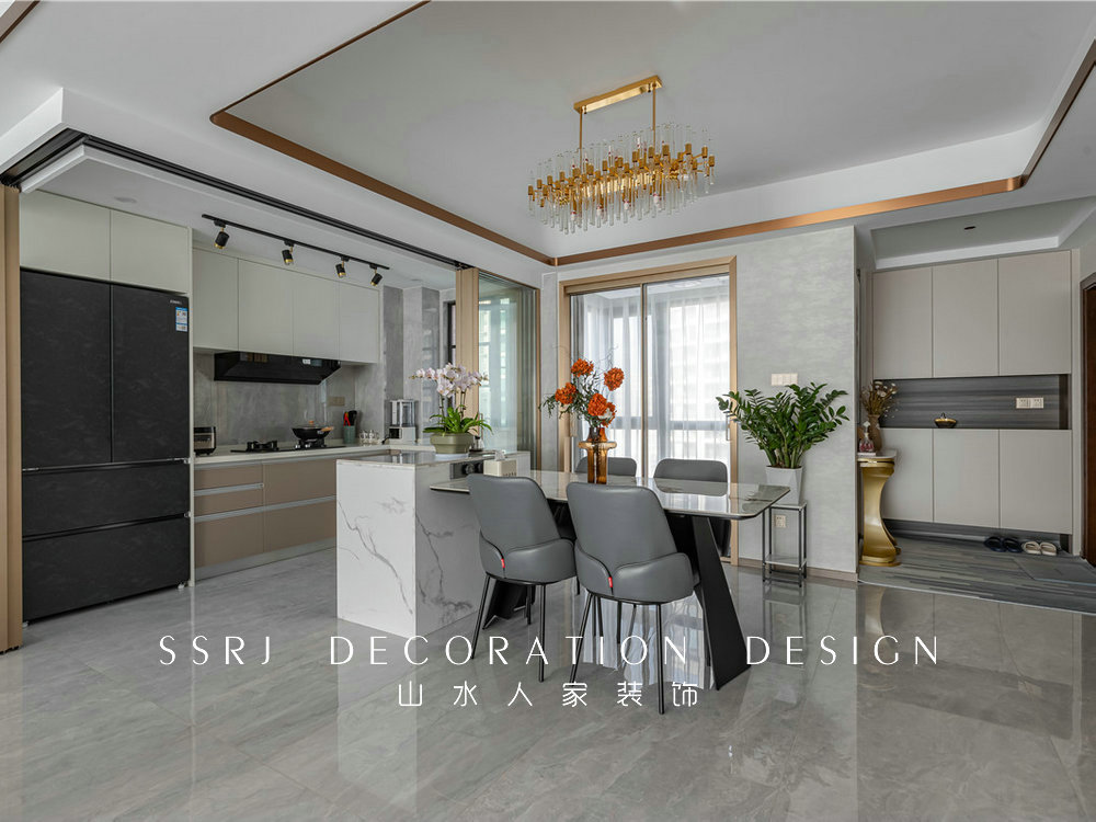 閱江府130平現代風格裝修效果圖