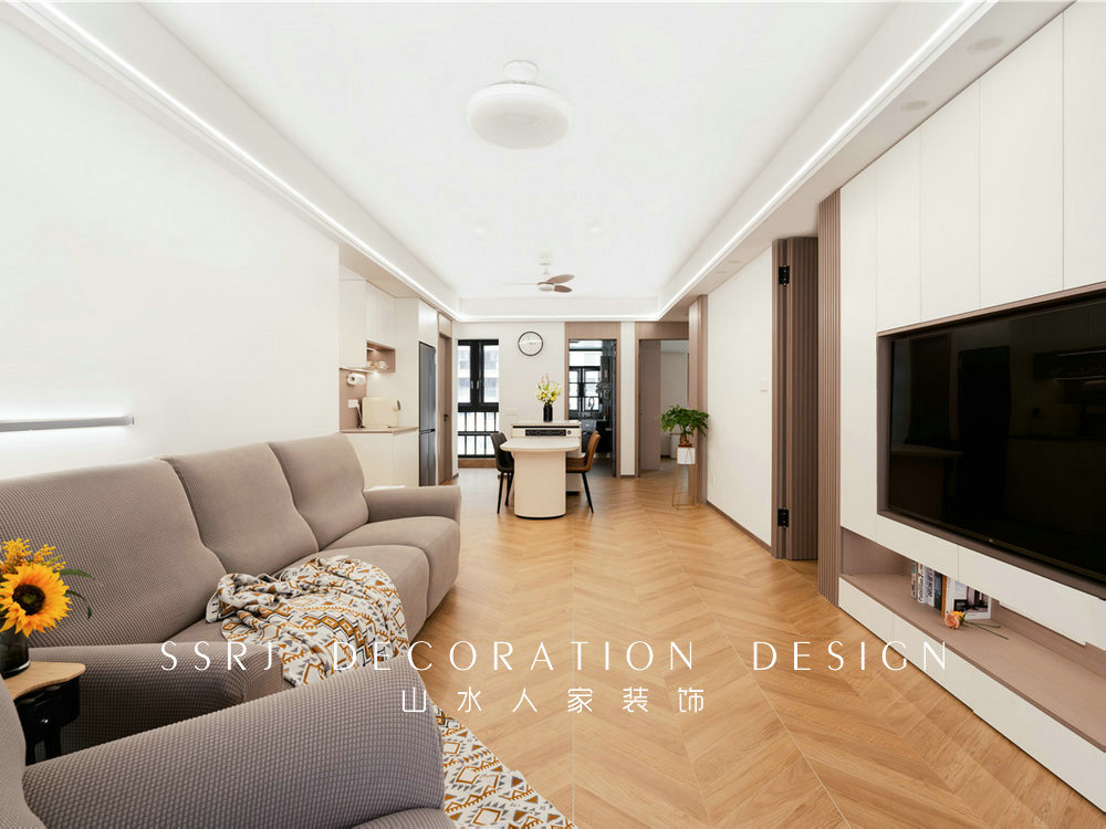 幸福時代大家130平現代簡約風格裝修效果圖