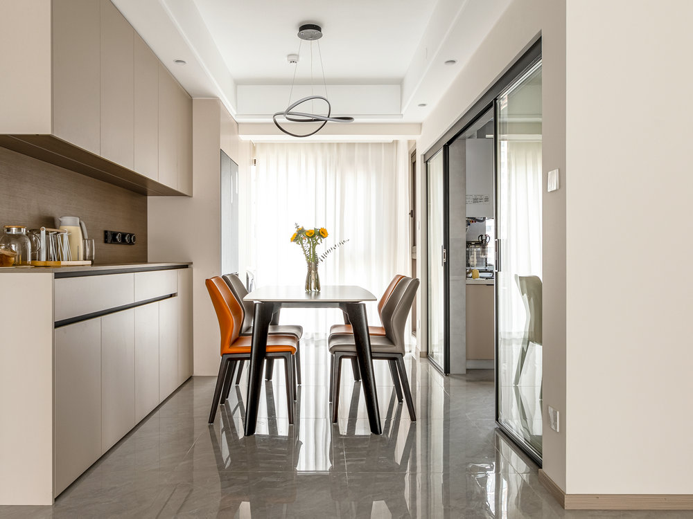 中建鉑公館128平現代風格裝修效果圖