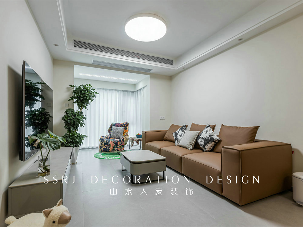 融創望江府95平現代風格裝修效果圖