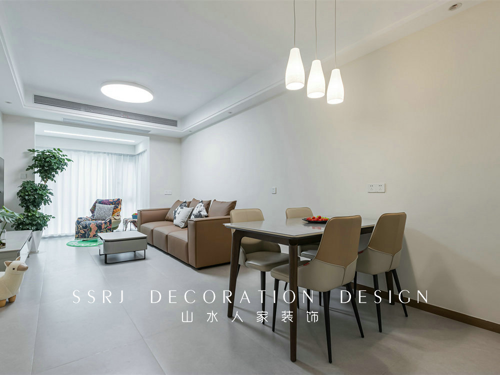 融創望江府95平現代風格裝修效果圖